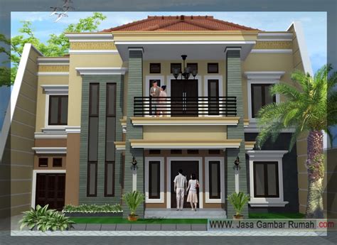 Desain rumah tingkat minimalis pun bisa memberikan sentuhan modern dengan mengaplikasikan warna dengan pilihan pilihan yang netral seperti menggunakan warna abu abu pada dinding lantai dua dengan atap berwarna putih. 50 Desain Rumah Tingkat Minimalis Klasik Elegan Dan Nyaman