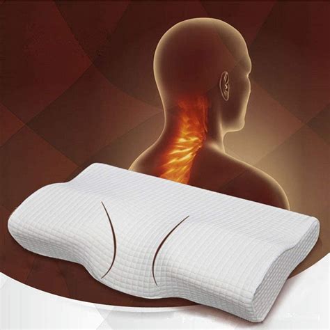 Almohada ortopédica de espuma viscoelástica cervical para dolor de