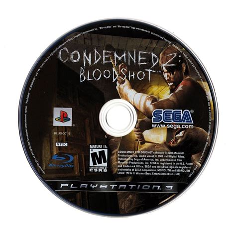 Condemned 2 Bloodshot 2008 Playstation 3 Box Cover Art Mobygames