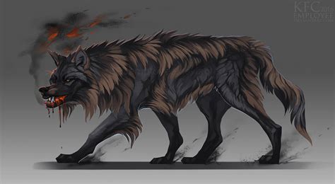 Creeping Lava Wolf Adopt Closed By Chickenbusiness On Deviantart