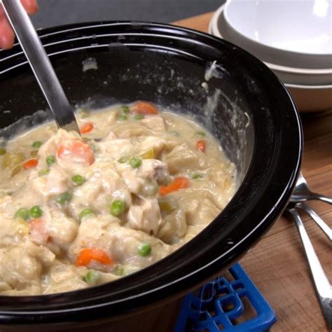 Slow Cooker Chicken And Dumplings Recipe And Video Tiphero