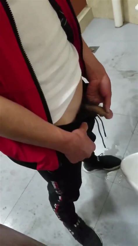 Spying Asian Men Pissing At Urinal 10