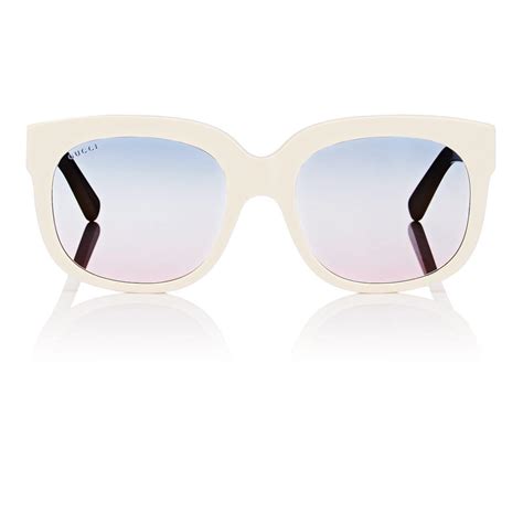 gucci satin gg0361s sunglasses in white for men lyst