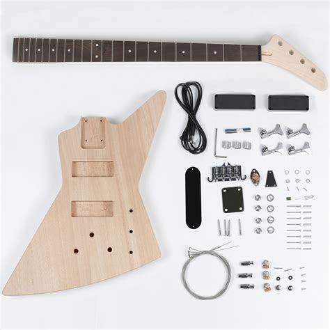 Leo Jaymz Diy Electric Bass Guitar Kits Mahogany Body Maple Neck And