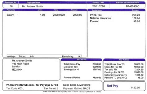 10 Payslip Templates Word Excel Pdf Formats