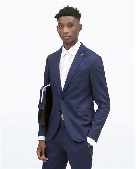 With so many different styles of wedding suits to choose from, this versatile outfit can easily be worn to your engagement party, rehearsal dinner, afterparty, and beyond. Image 2 of COATED COTTON SUIT from Zara | Cotton suit ...