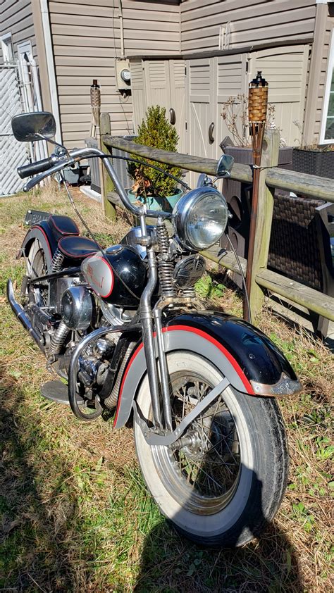 1954 Harley Davidson Fl Hydra Glide Sport Solo For Sale In Chesapeake