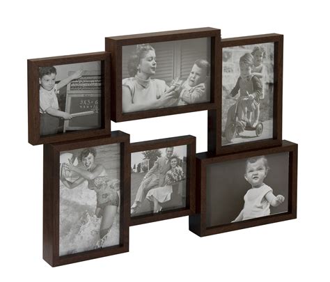 Invotis Multi Aperture Picture Photo Frames Holds 6 Piece Home Wall Set