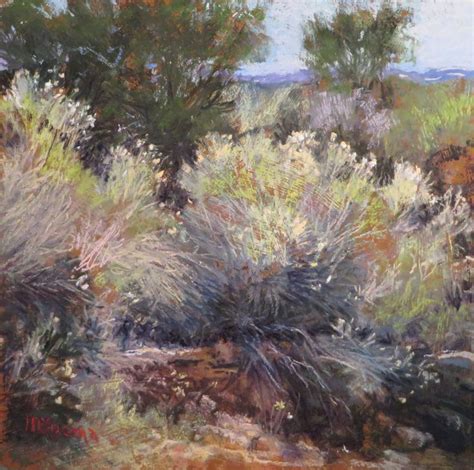 Margi Lucena Desert Painting Pastel Landscape Painting