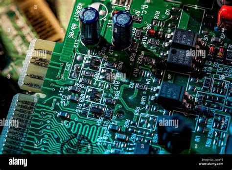 Close Up Of Old Computer Parts Stock Photo Alamy