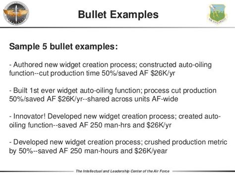 Examples Of Epr Bullets