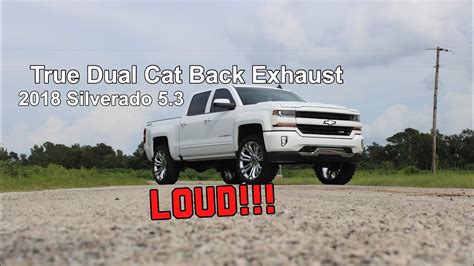 True Dual Catback Exhaust On 53 2018 Silverado Exhaust Clips Youtube