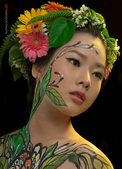 Painting Body Art By Duong Quoc Dinh Photographer Duong Quoc Dinh Art Of Beauty Human Canvas