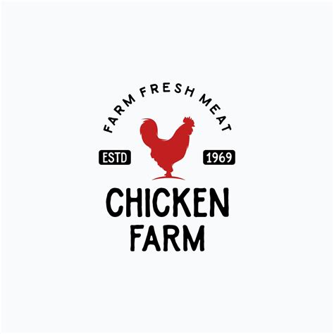 Chicken Farm Logo Vector Illustration Design 11155364 Vector Art At