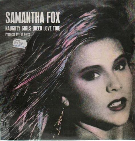 Naughty Girls Need Love Too De Samantha Fox Maxi X 1 Chez Recordsale Ref 3095221308