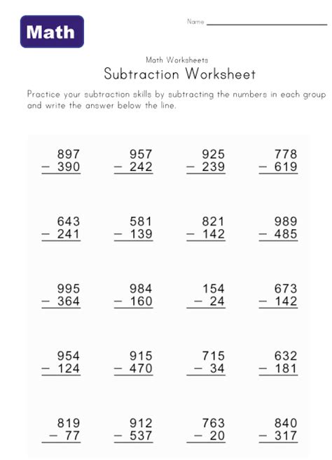 When we write out equations with addition, we use two symbols: Math Help - Subtraction Worksheets | Kids Learning Station