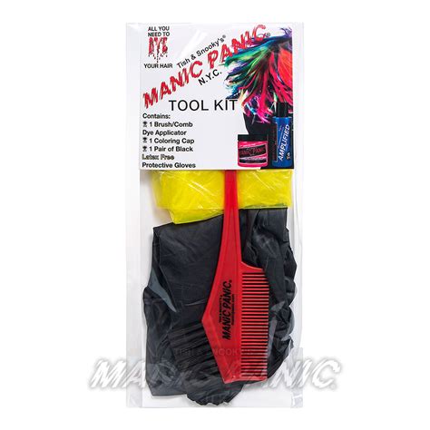 Here's how to approach hair coloring and some of the best hair dye kits to shop. Home Hair Dye Tool Kit, Basic Equipment | Manic Panic UK