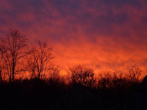 Sky In Flame Sunset Sky Celestial