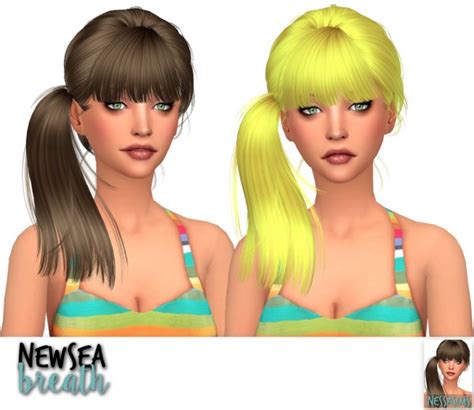 Sims 4 Hairs Nessa Sims Newsea`s Aeolian Bell Agnes And Breath