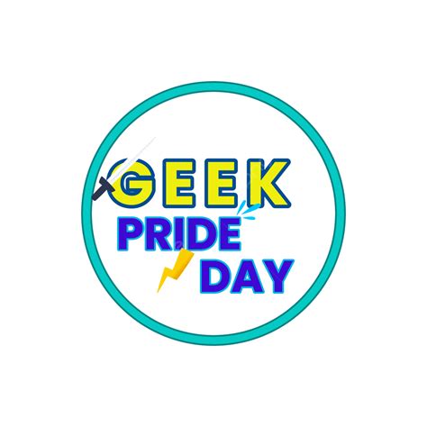 Geek Pride Vector Design Images Geek Pride Day Game Geek Pride Day