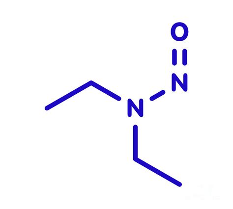 N Nitroso Diethylamine Carcinogenic Molecule Photograph By Molekuul