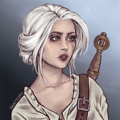 Ciri By Paintycup Artwork R ImaginaryWitcher