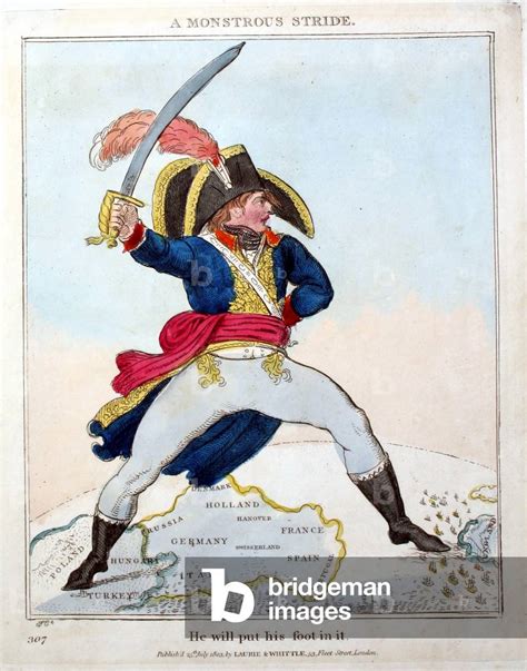 Image Of British Political Cartoon Satire Of Napoleon Bonaparte