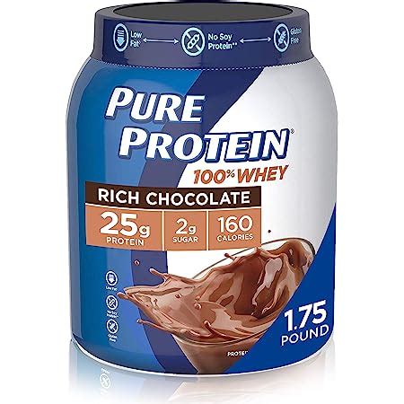 Amazon Pure Protein Whey Powder Rich Chocolate Pounds By