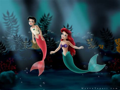 Ariel And Melody As Mermaids By Manony On Deviantart