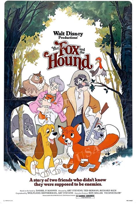 Poster Usa Disney Classics The Fox And The Hound India Ubuy
