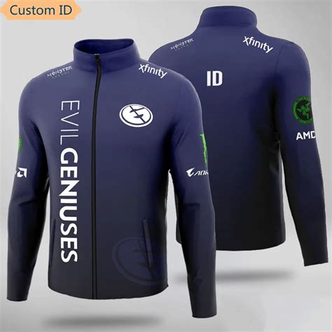 Dota2 E Sports Team Evil Geniuses Uniform Jerseys Jacket Top Quality