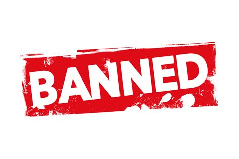Grunge Banned Label Psd Psdstamps