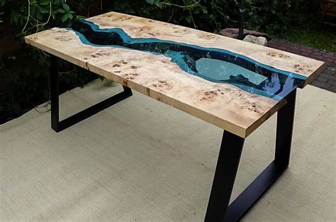 24 x 48 inch : SOLD Live edge river table with epoxy resin SOLD | Etsy in 2021 | Diy resin table, Live edge, Epoxy