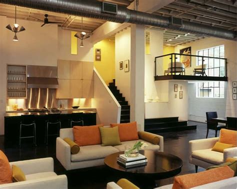 Contemporary Loft Design With Mid Century Modern Interiors