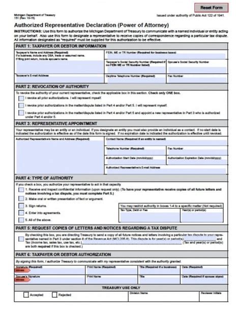 Free Michigan Power Of Attorney Forms In Fillable Pdf 9 Types