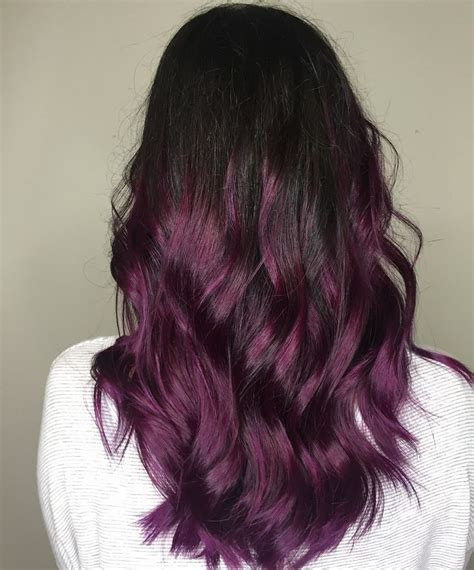 10 Dark Purple Purple Balayage Fashion Style