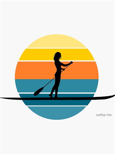 Stand Up Paddle Board Tattoo Doodlelineartillustrations