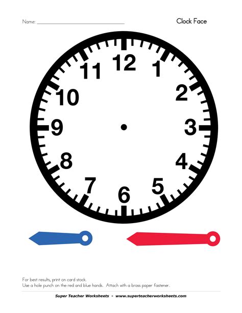 Printable Clock Face Without Hands Pdf