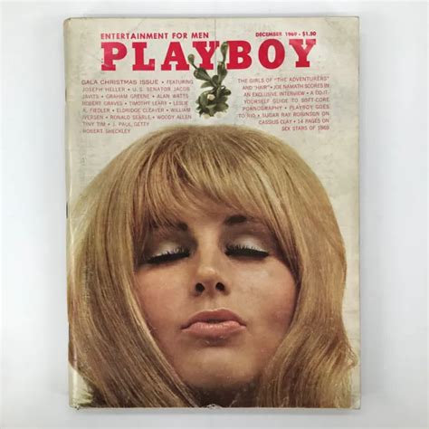 PLAYBOY MAGAZINE DECEMBER Playmate Gloria Root Vintage Advertising