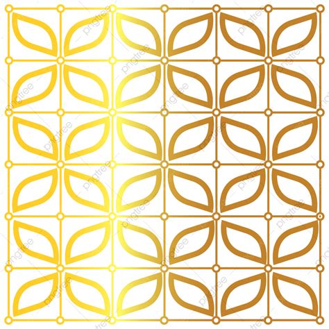 Gambar Motif Batik Emas Sederhana Pola Emas Pola Batik Png Dan