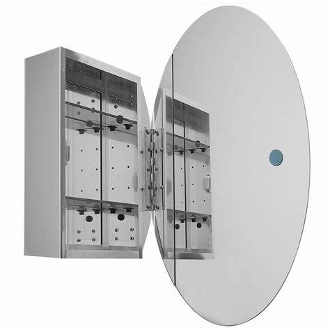 Recessed frameless medicine cabinet with 2 adjustable shelves. Round Medicine Cabinet - Home Ideas