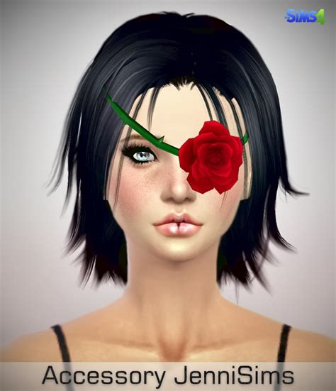 Downloads Sims 4 New Mesh Accessory Rose Eye Patch Male Female