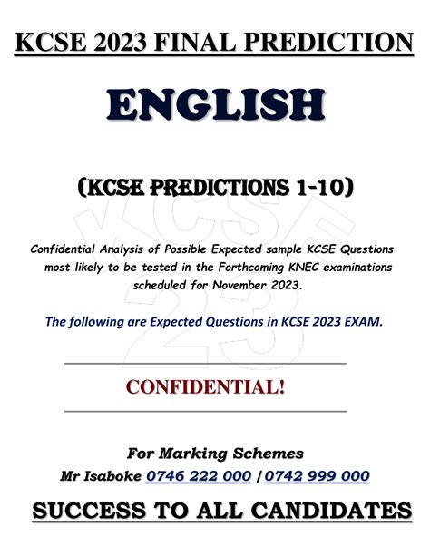 Kcse Prediction Exams S Pdf Chemical Reactions Off