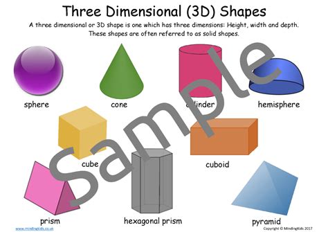 Three Dimensional 3d Shapes2 Mindingkids