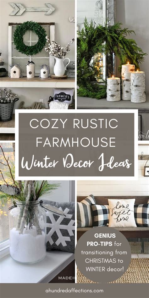 Cozy Rustic Farmhouse Winter Decor Ideas Farmhouse Winter Decor Diy