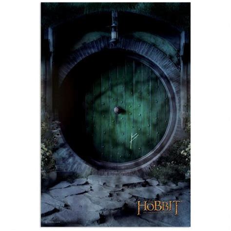 The Hobbit An Unexpected Journey Bilbo Baggins DoorÂ Poster The