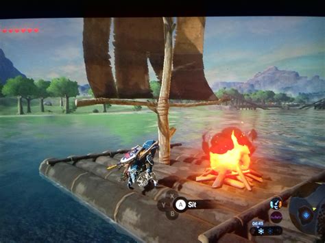 It's actually not uncommon when traveling between locations. A relaxing campfire : Breath_of_the_Wild