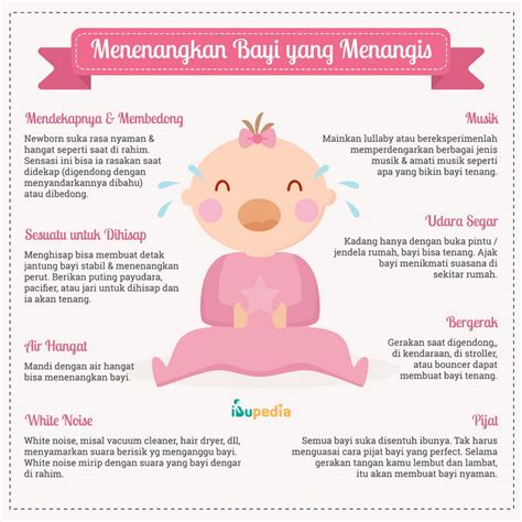 Menenangkan Bayi Yang Menangis Infografis Ibupedia