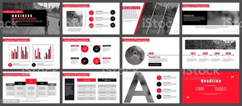 Zakelijke Presentatie Dias Van Sjablonen Uit Infographic Elementen