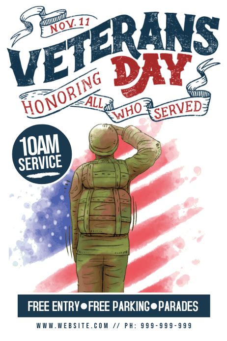 Copy Of Veterans Day Poster Postermywall